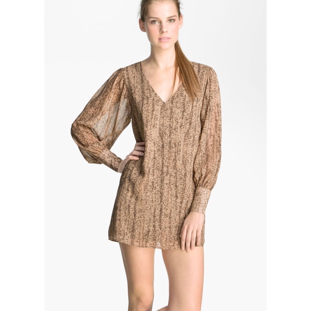 Rory Beca Snakeskin Silk Shift Dress